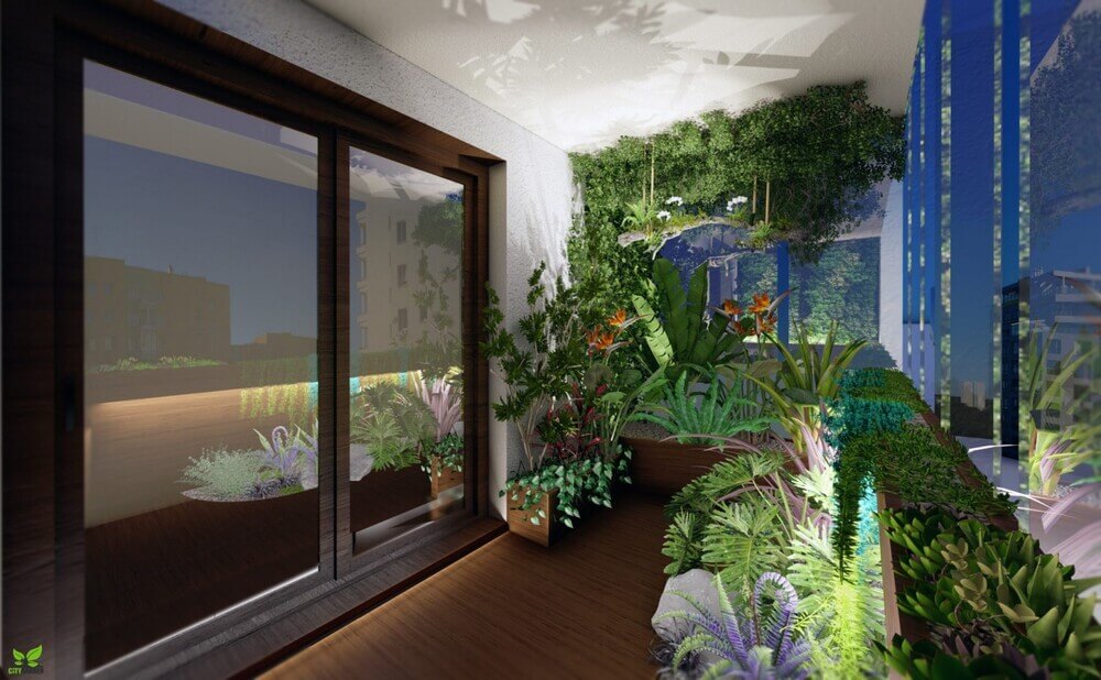 Projekt balkonu tropikalnego