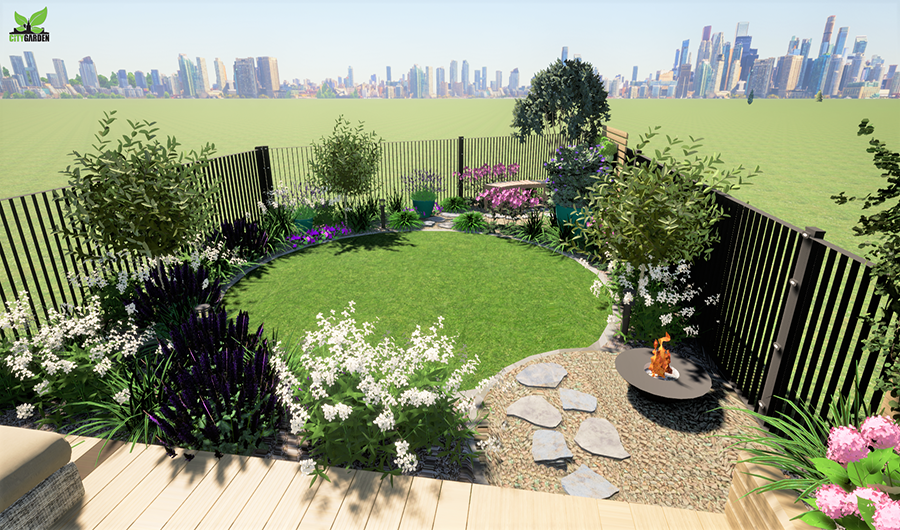 projekt ogrodu w stylu prowansalskim