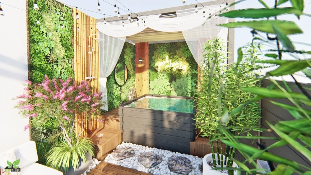jacuzzi na tarasie