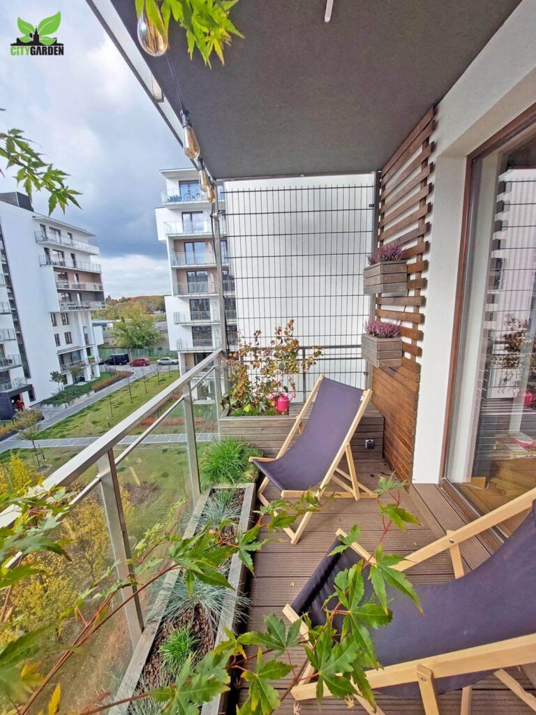 drewniany balkon