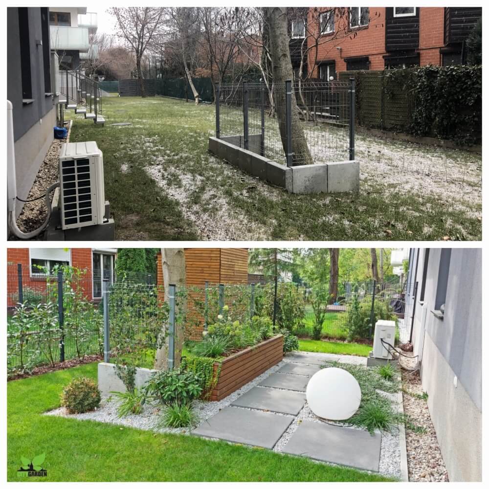 przed i po ogród